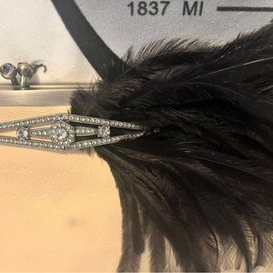 Lanvin Vintage Feather Clutch